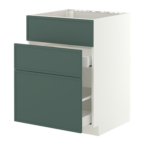 METOD/MAXIMERA base cab f sink+3 fronts/2 drawers
