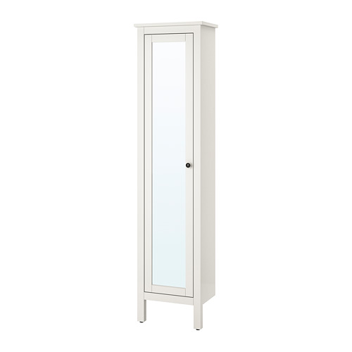 HEMNES, high cabinet with mirror door