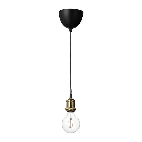 JÄLLBY/LUNNOM pendant lamp with light bulb