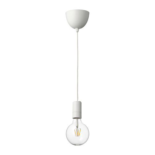 SUNNEBY/LUNNOM pendant lamp with light bulb