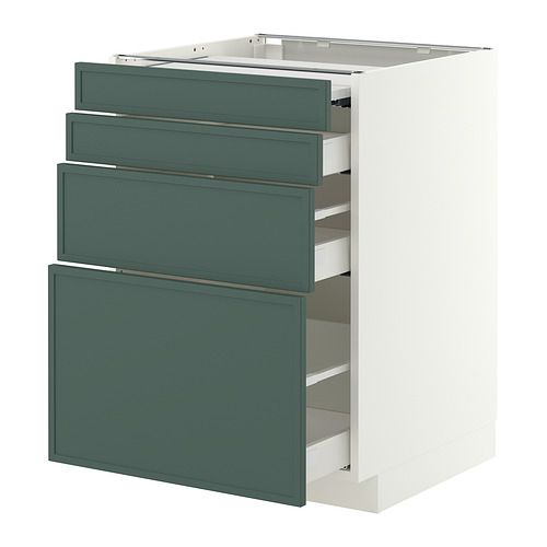 METOD/MAXIMERA bc w pull-out work surface/3drw