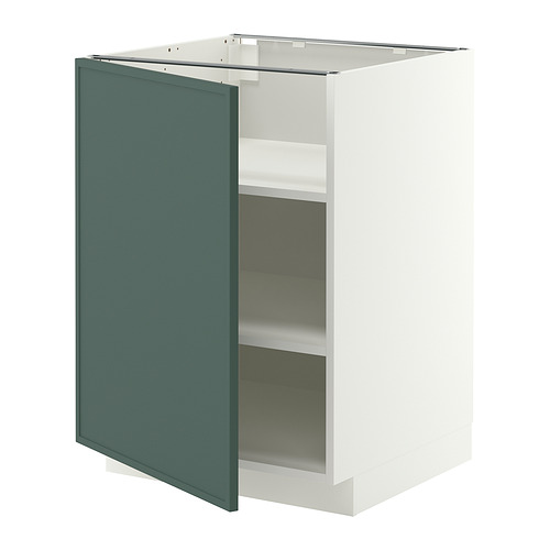 METOD base cabinet with shelves