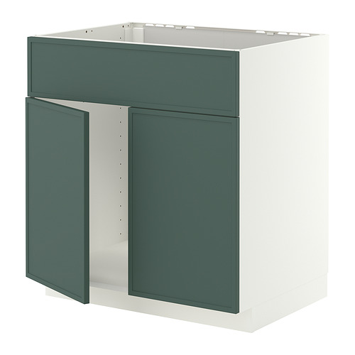 METOD base cabinet f sink w 2 doors/front