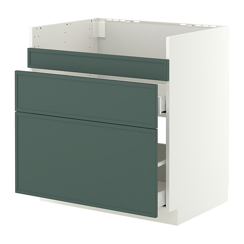 METOD/MAXIMERA, grunnskápur f/HAVSEN/3 framhl/2 skú