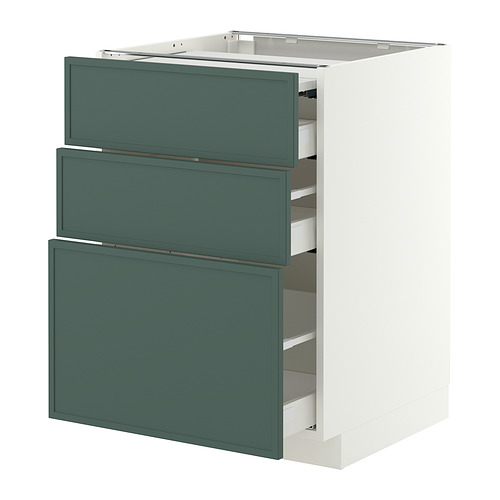 METOD/MAXIMERA bc w pull-out work surface/3drw