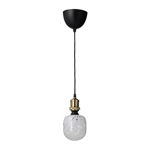 JÄLLBY/MOLNART pendant lamp with light bulb