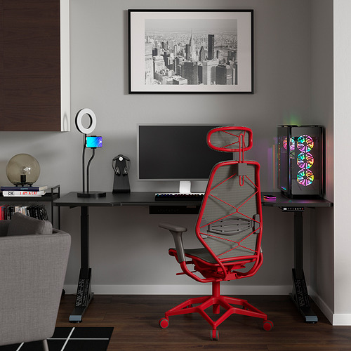 UPPSPEL/STYRSPEL, gaming desk and chair