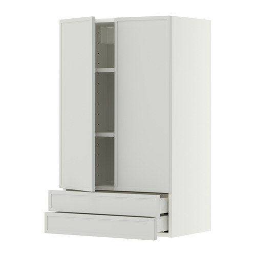 METOD/MAXIMERA wall cabinet w 2 doors/2 drawers