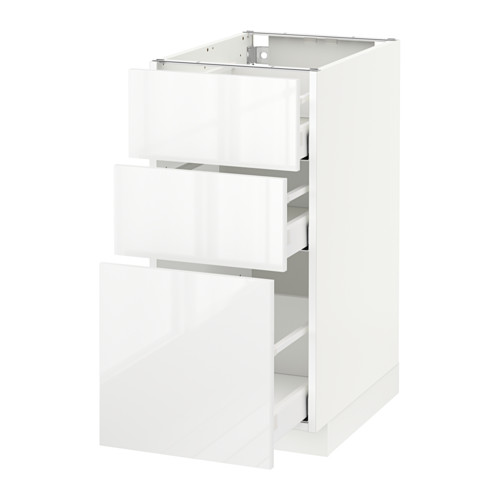 METOD/MAXIMERA base cabinet with 3 drawers