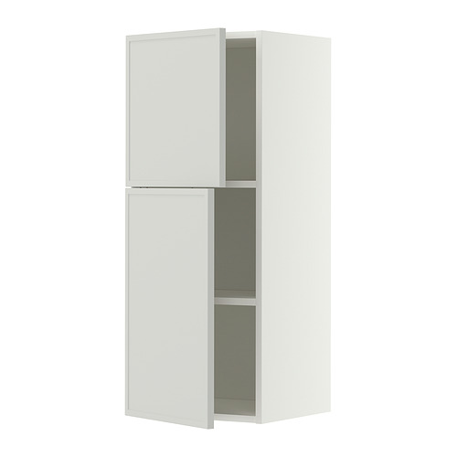 METOD wall cabinet with shelves/2 doors