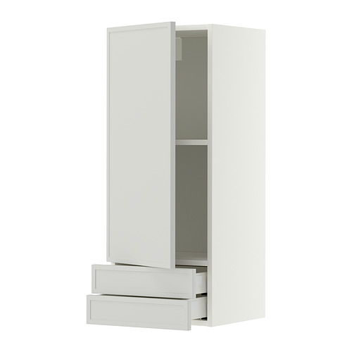 METOD/MAXIMERA wall cabinet with door/2 drawers