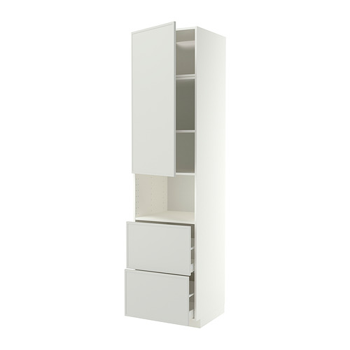 METOD/MAXIMERA hi cab f micro w door/2 drawers