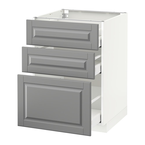 METOD/MAXIMERA base cabinet with 3 drawers