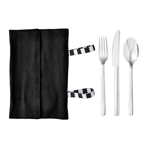 FINSKUREN, travel cutlery with case