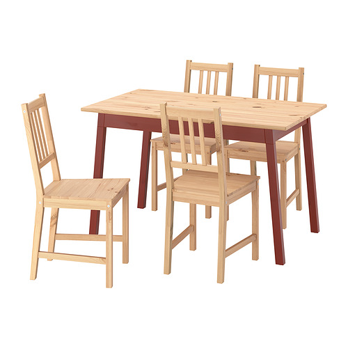PINNTORP/PINNTORP, table and 4 chairs