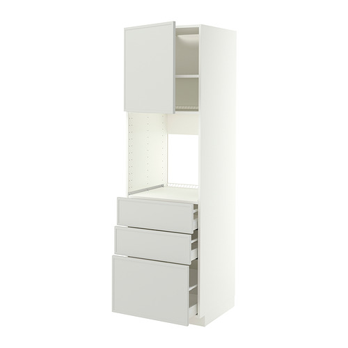 METOD/MAXIMERA high cab f oven w door/3 drawers