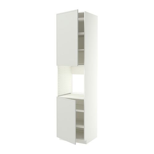 METOD high cab f oven w 2 doors/shelves