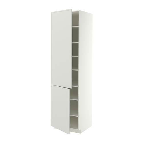 METOD high cabinet with shelves/2 doors