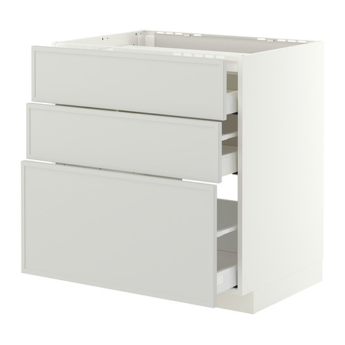 METOD/MAXIMERA base cab f hob/3 fronts/3 drawers