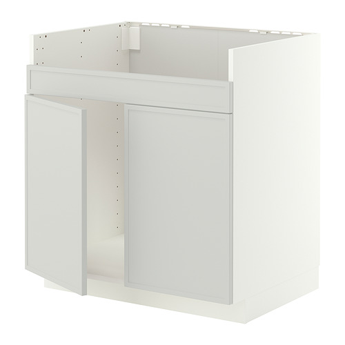 METOD base cab f HAVSEN double bowl sink