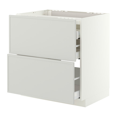 METOD/MAXIMERA base cab f hob/2 fronts/3 drawers