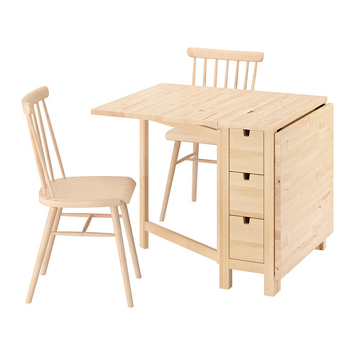 NORDEN/HÖGVED, borð og tveir stólar