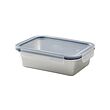 Rectangular stainless steel/plastic (+700,-)