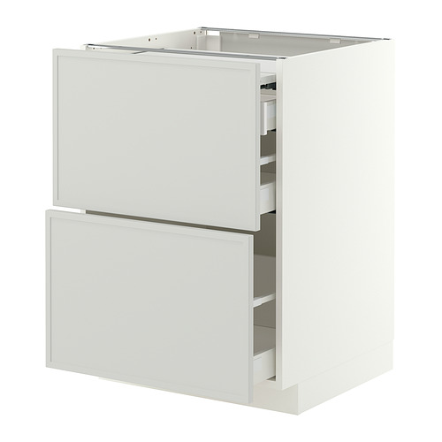 METOD/MAXIMERA bc w pull-out work surface/3drw