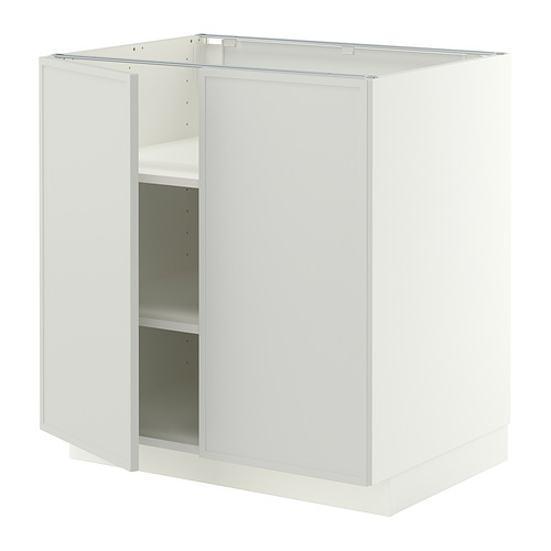 METOD base cabinet with shelves/2 doors