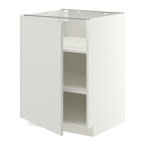 METOD base cabinet with shelves