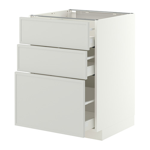 METOD/MAXIMERA base cabinet with 3 drawers
