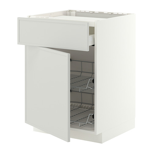 METOD/MAXIMERA base cab f hob/drawer/2 wire bskts