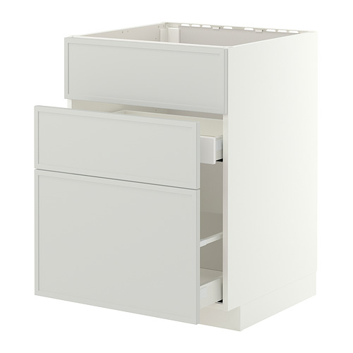 METOD/MAXIMERA base cab f sink+3 fronts/2 drawers