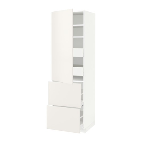 METOD/MAXIMERA hi cab w shlvs/4 drawers/dr/2 frnts