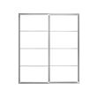PAX pair of sliding door frames w rail