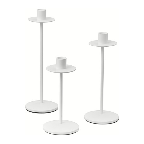 FRÖJDA, candlestick, set of 3
