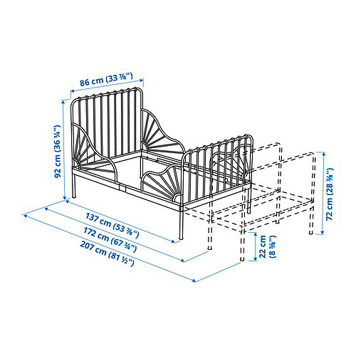 MINNEN extendable bed