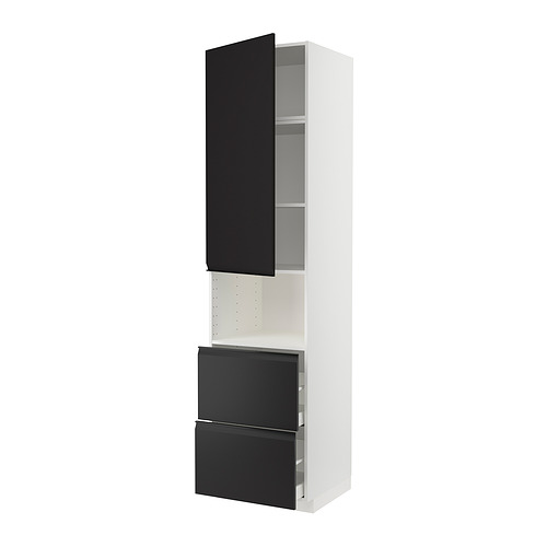 METOD/MAXIMERA hi cab f micro w door/2 drawers