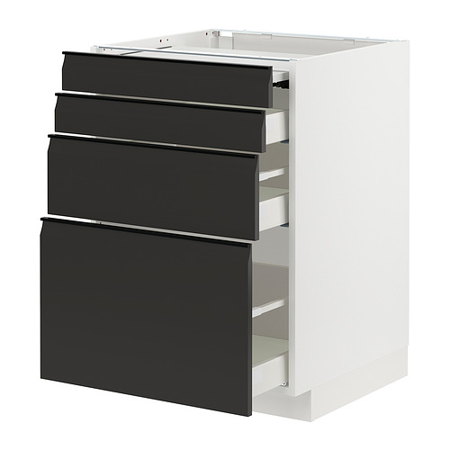 METOD/MAXIMERA bc w pull-out work surface/3drw