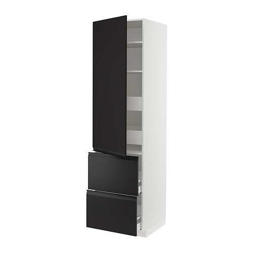 METOD/MAXIMERA hi cab w shlvs/4 drawers/dr/2 frnts