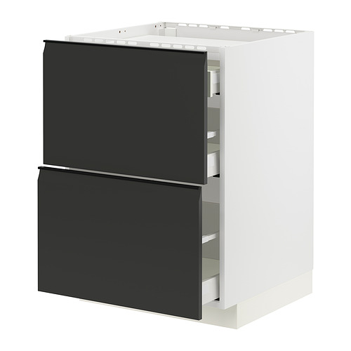 METOD/MAXIMERA, base cab f hob/2 fronts/3 drawers