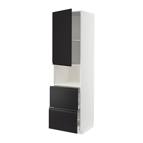 METOD/MAXIMERA hi cab f micro w door/2 drawers