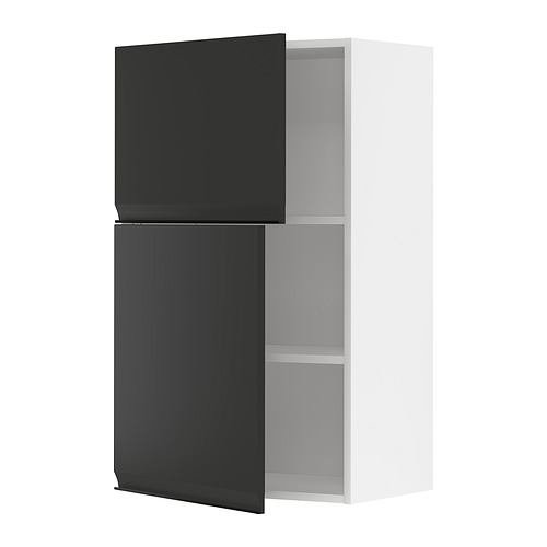 METOD wall cabinet with shelves/2 doors