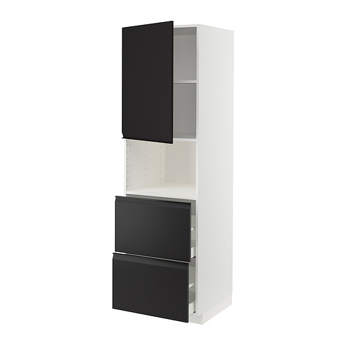 METOD/MAXIMERA hi cab f micro w door/2 drawers