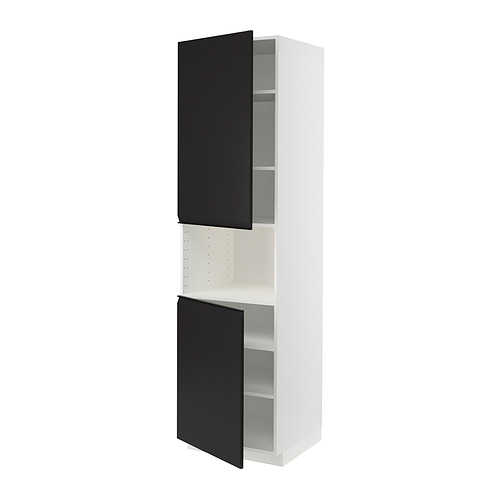 METOD high cab f micro w 2 doors/shelves