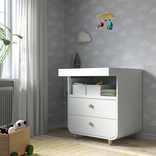 MYLLRA, changing table with drawers