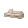 With headrest with wide armrests/hallarp beige