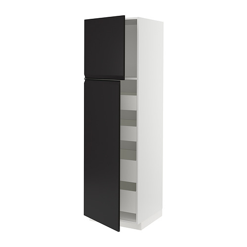 METOD/MAXIMERA hi cab w 2 doors/4 drawers