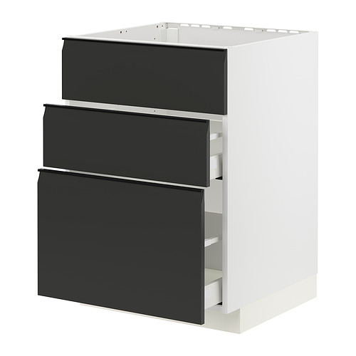 METOD/MAXIMERA base cab f sink+3 fronts/2 drawers