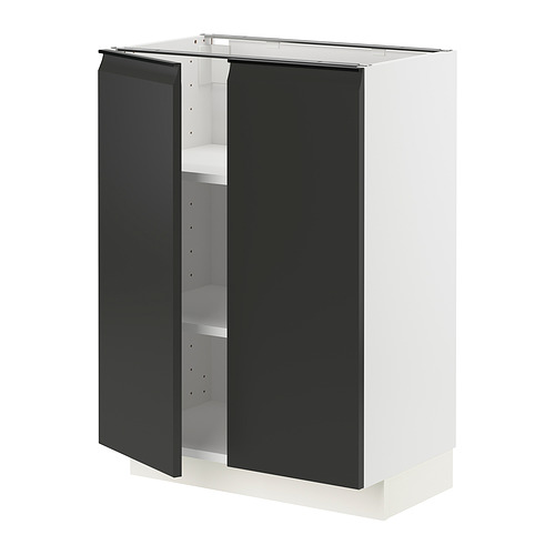 METOD base cabinet with shelves/2 doors